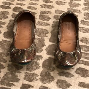 Tieks gold flats